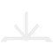 Ekena Millwork Vanguard Architectural Grade PVC Gable Bracket, 108"W x 63"H x 2"D x 6"F, 14/12 Pitch GBP108X63X0206VAN00 - alternate 2